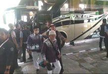 Ratusan Calhaj Kloter Pertama SOC Solo Tiba di Asrama Haji Donohudan