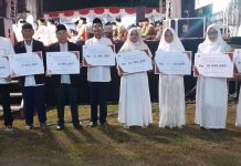 KBBS Bersama Ustazah Mumpuni, Bupati Klaten Serahkan Bantuan Operasional 12 LKSA